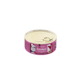 Boite d'aliment humide Gustav fondant au bœuf pour chat adulte de la marque Bubimex